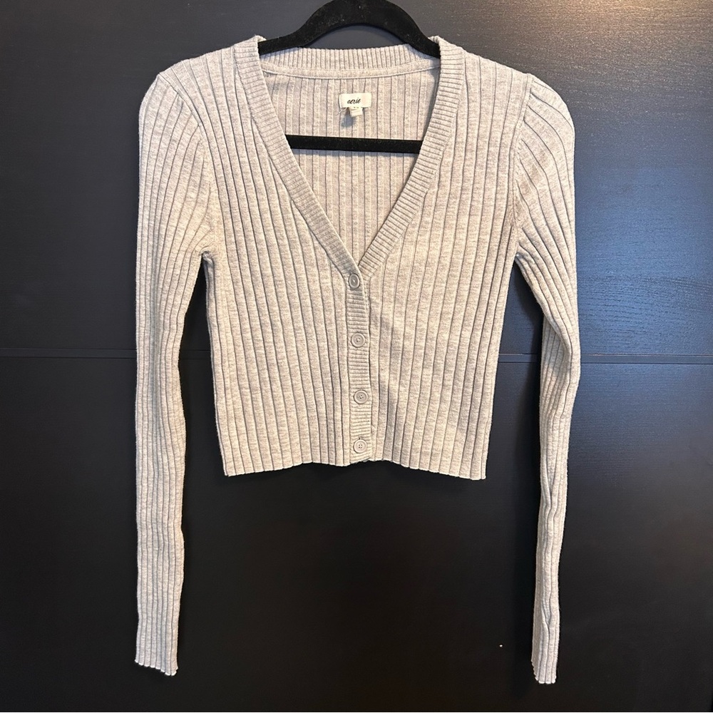Grey cardigan